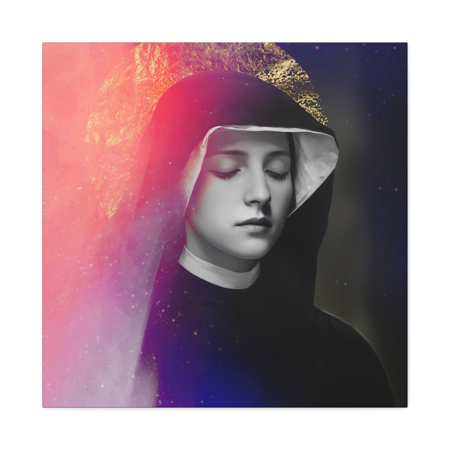 Saint Faustina Kowalska - Museum Wrapped Canvas - Sanctified Souls Print - Religious Art for your Home