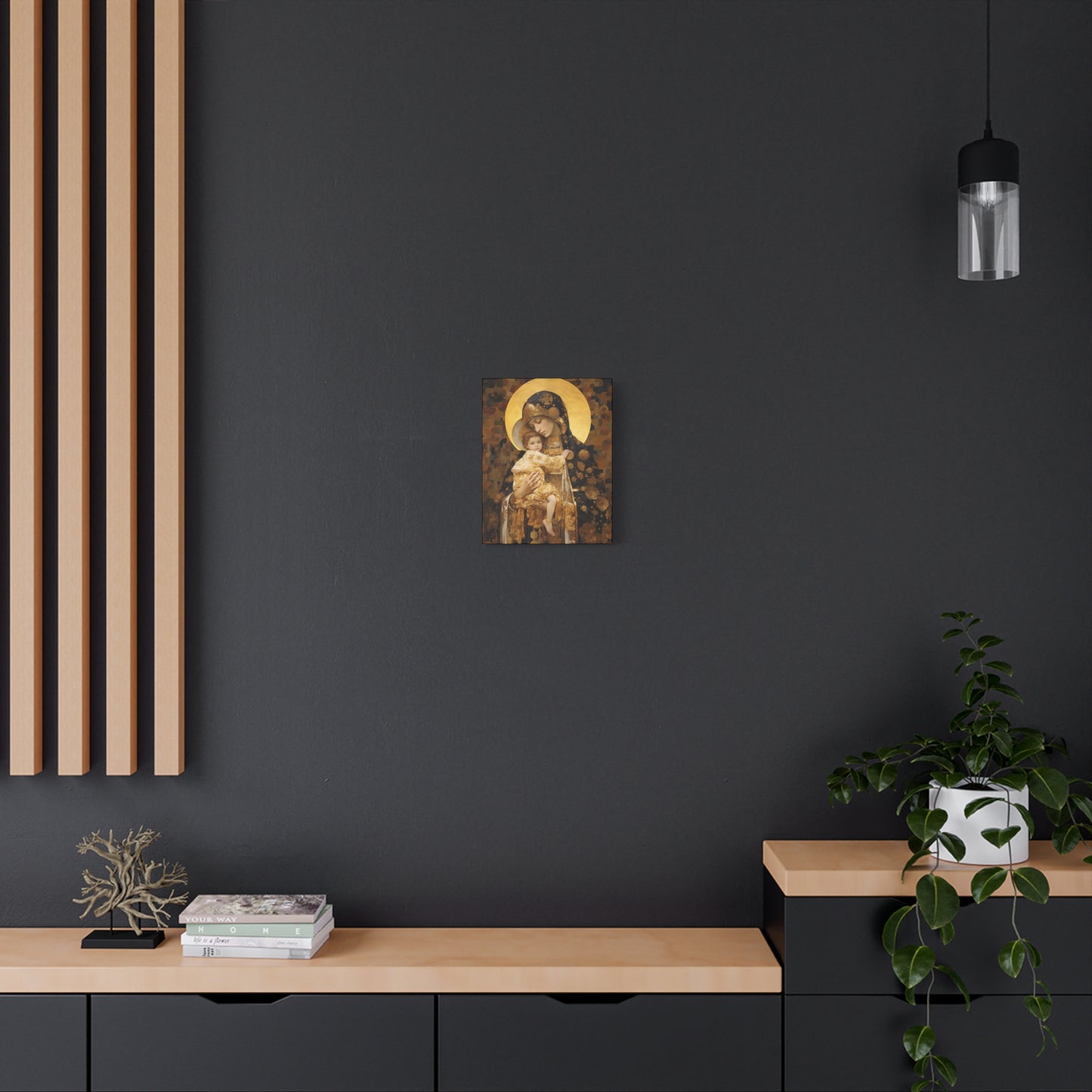 The Light of Love - Museum Wrapped Canvas - Sanctified Souls Print - Religious Art for your Home - The Virgin Mary and The Christ Child
