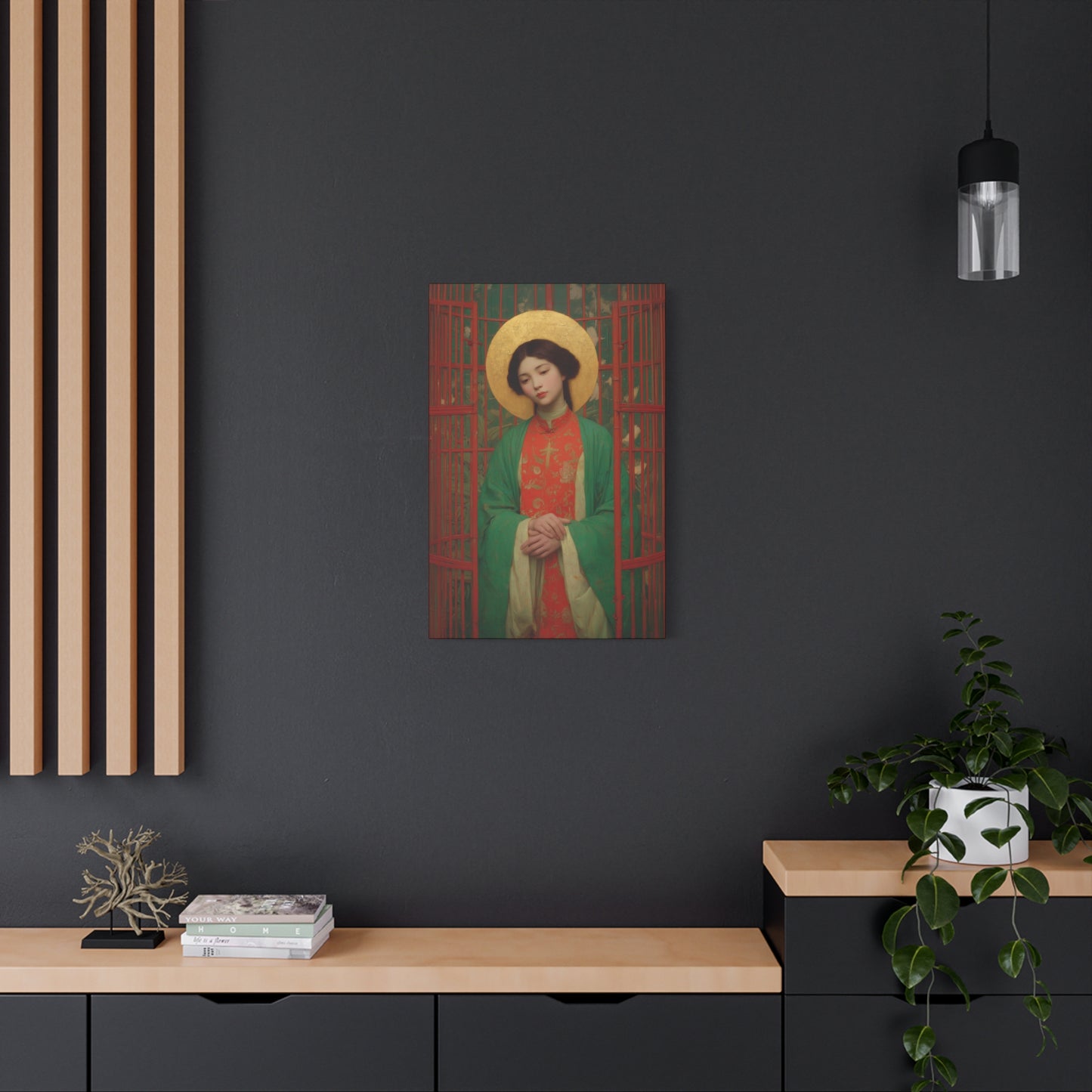 Saint Agnes Tsao Kou Ying - Museum Wrapped Canvas - Sanctified Souls Print - Religious Art for your Home - Catholic Patron Saint Art