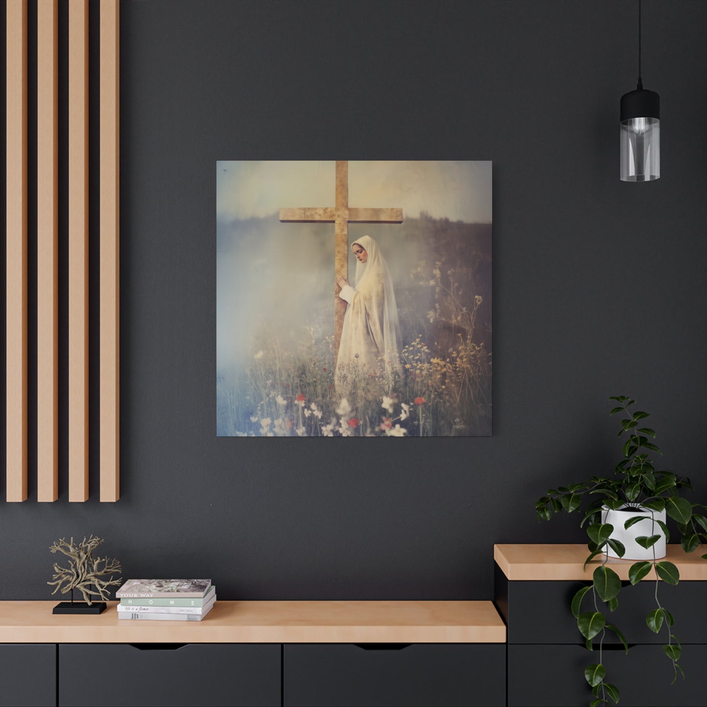 The Feast of the Exaltation of the Holy Cross - Multiple Sizes - Catholic Home art - Museum Wrapped Canvas - Sanctified Souls Print