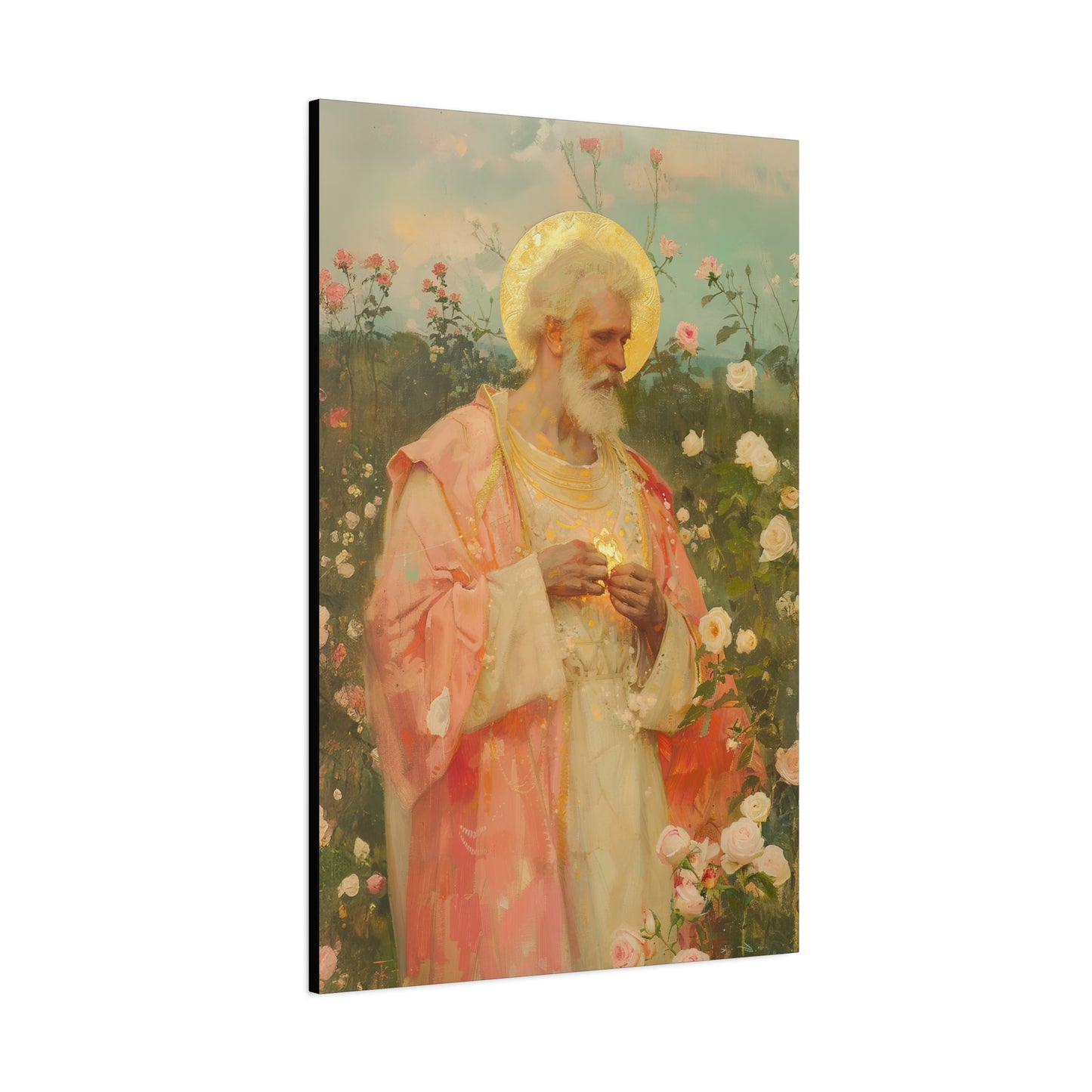 Saint Valentine - Multiple Sizes - Catholic Home art - Museum Wrapped Canvas - Sanctified Souls Print - Catholic Saint Art