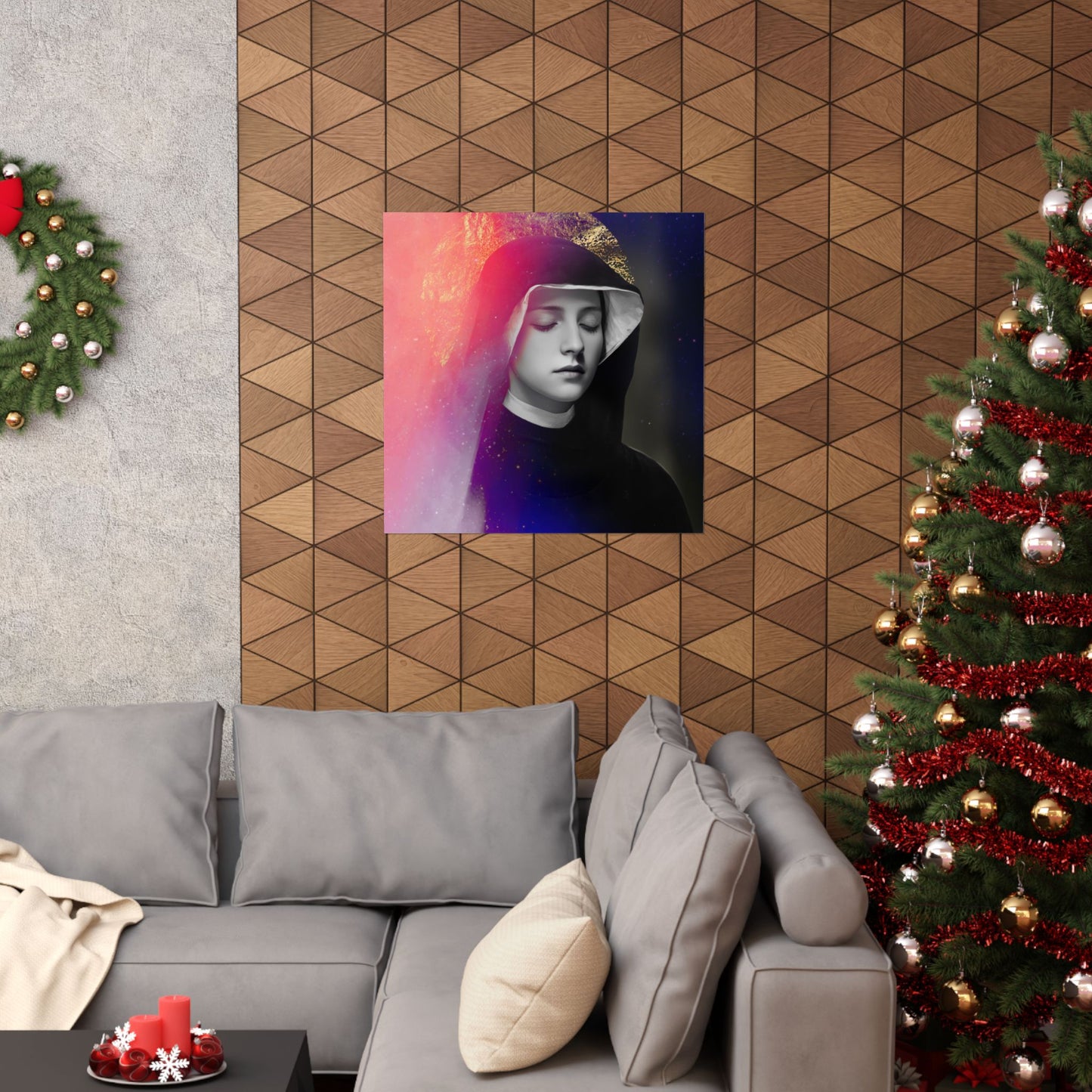 Saint Faustina Kowalska Poster Print - Sanctified Souls Print - Multiple Sizes - Premium Posters - Catholic Art for your home