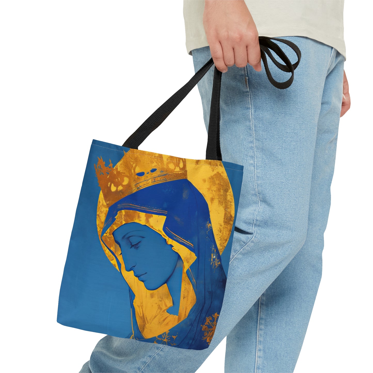 Mother Mary - Light of All Faithful Tote Bag - Large Medium Small Faith Art Bag - Catholic Faith Purse - Religious Carry All