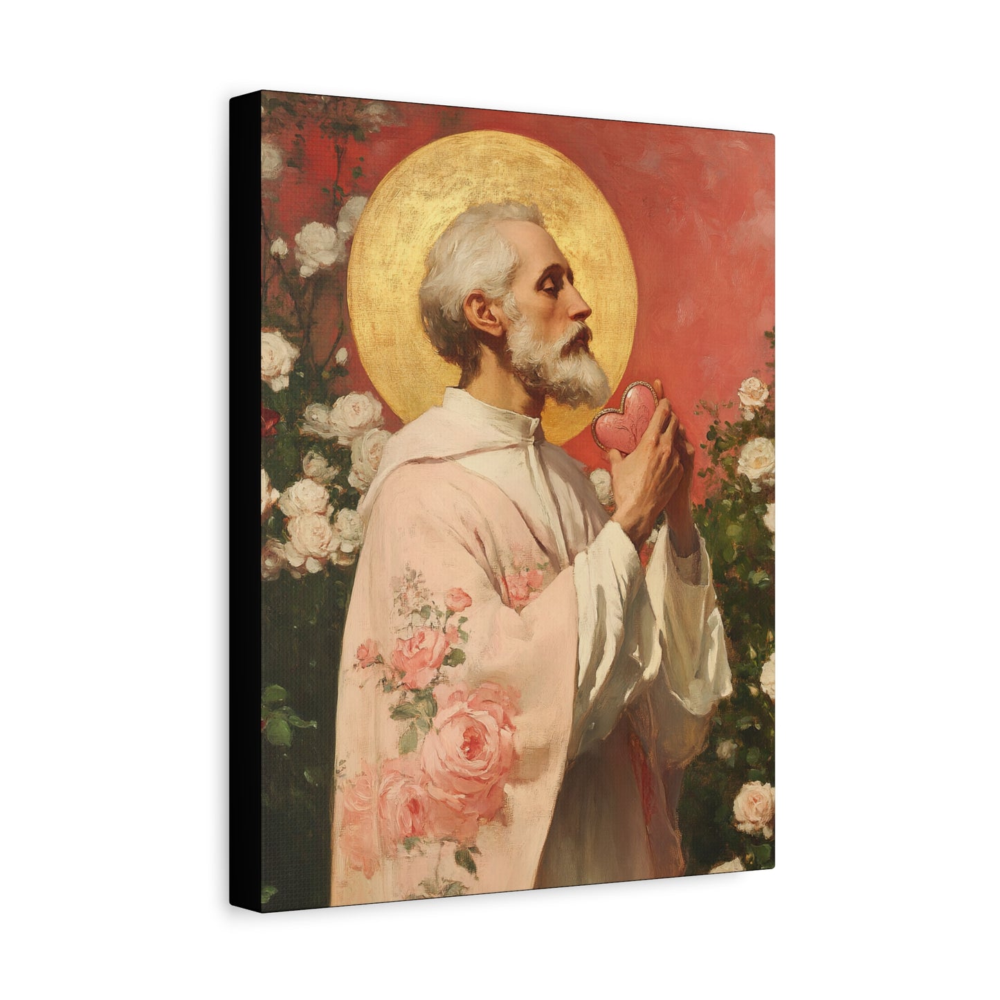 Saint Valentine - Multiple Sizes - Catholic Home art - Museum Wrapped Canvas - Sanctified Souls Print - Catholic Saint Art