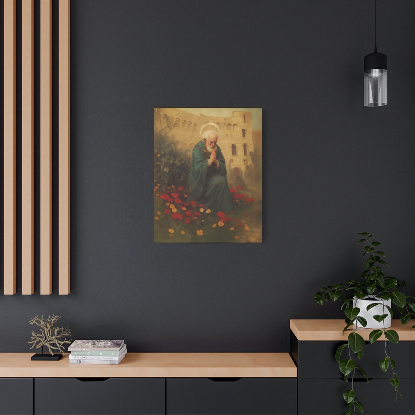 Saint Cyprian - Multiple Sizes - Catholic Home art - Museum Wrapped Canvas - Sanctified Souls Print - Catholic Martyr Art