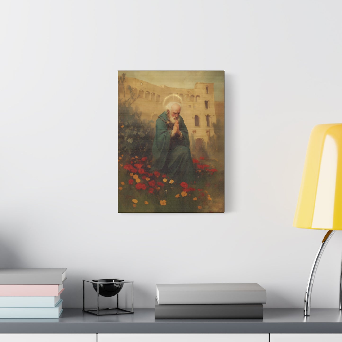 Saint Cyprian - Multiple Sizes - Catholic Home art - Museum Wrapped Canvas - Sanctified Souls Print - Catholic Martyr Art