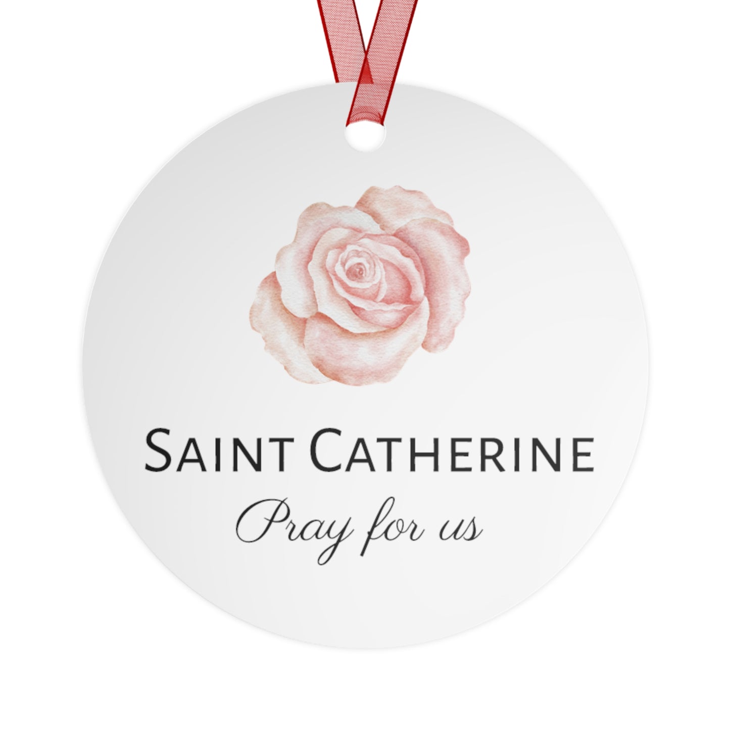 Saint Catherine of Siena Metal Ornament - Religious Holiday Christmas Ornament and Keepsake - Catholic Prayer Ornament