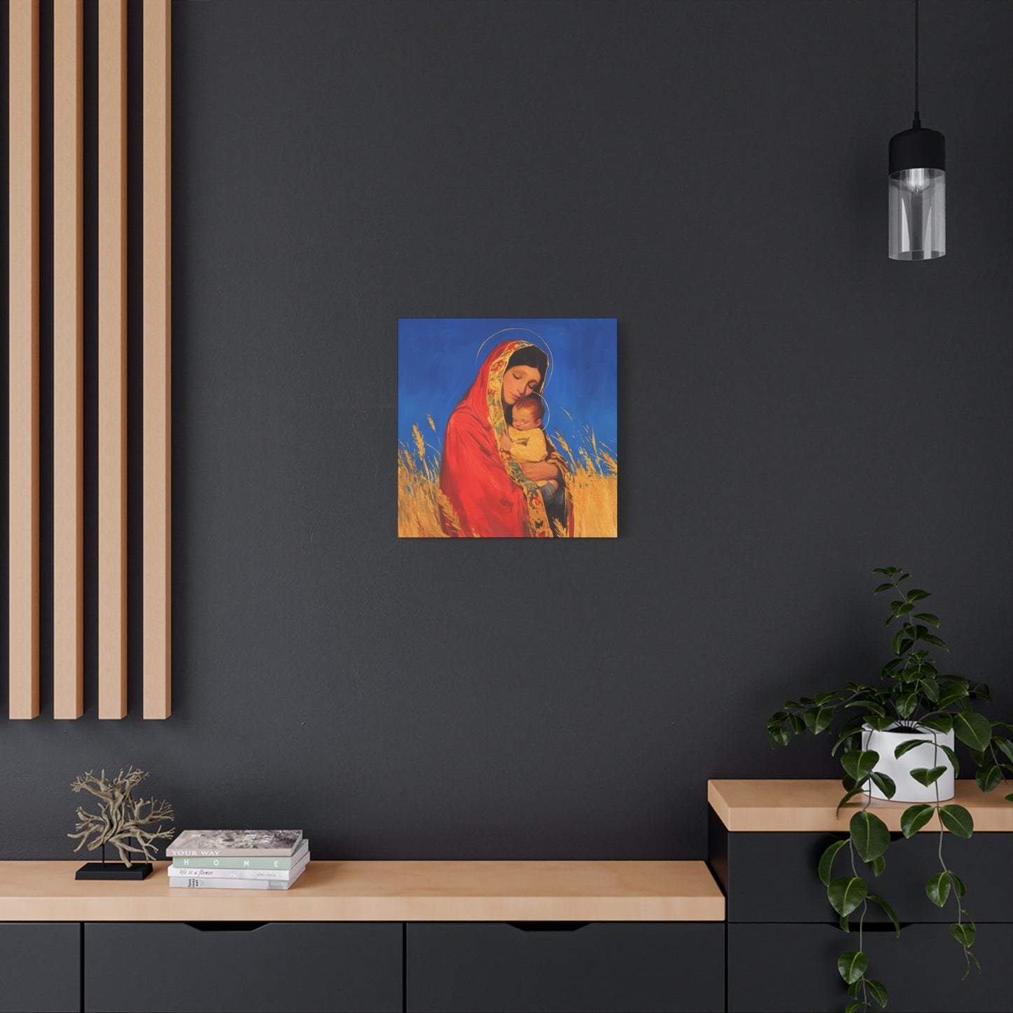 Our Lady of the Harvest - Multiple Sizes - Catholic Home art - Museum Wrapped Canvas - Sanctified Souls Print