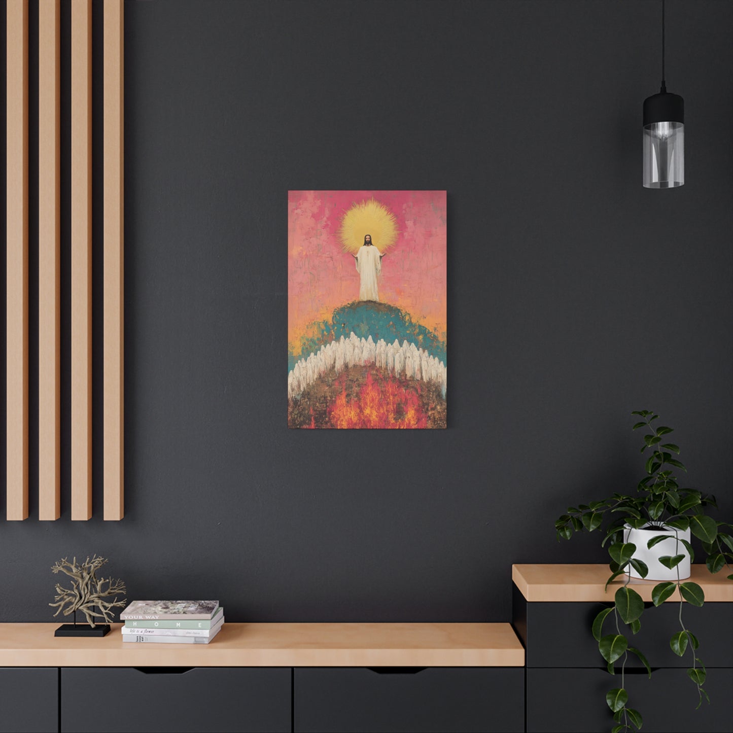 Light Pierced the Abyss - Museum Wrapped Canvas - Sanctified Souls Print - Religious Art for your Home