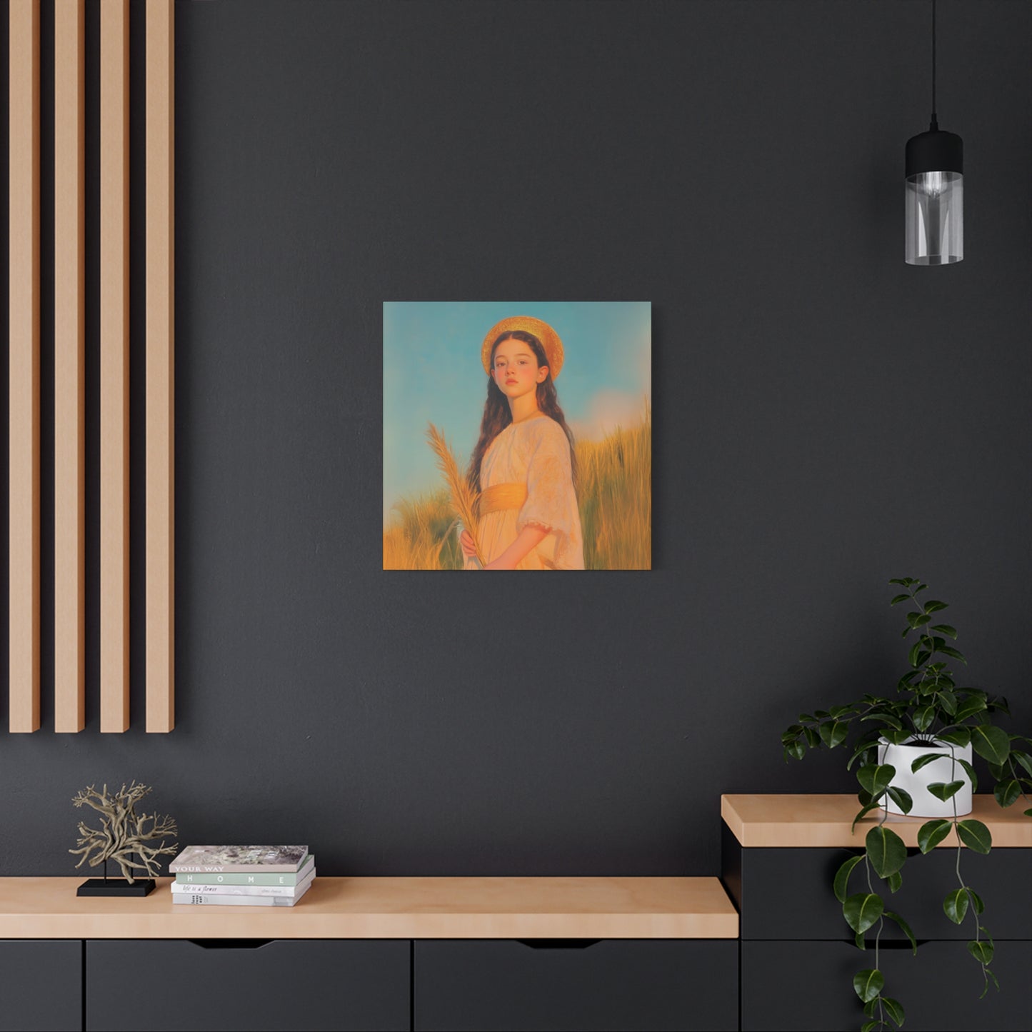Saint Faith - Multiple Sizes - Catholic Home art - Museum Wrapped Canvas - Sanctified Souls Print - Martyr Saint