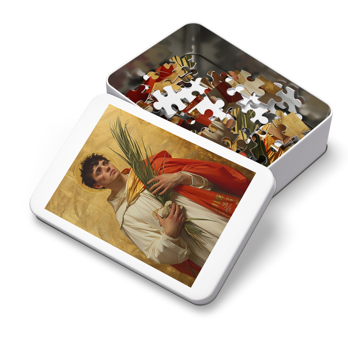 Saint Stephen - Puzzle and Keepsake Tin - Religious Jigsaw Puzzle (30, 110, 252, 500,1000-Piece) - Religious Puzzle