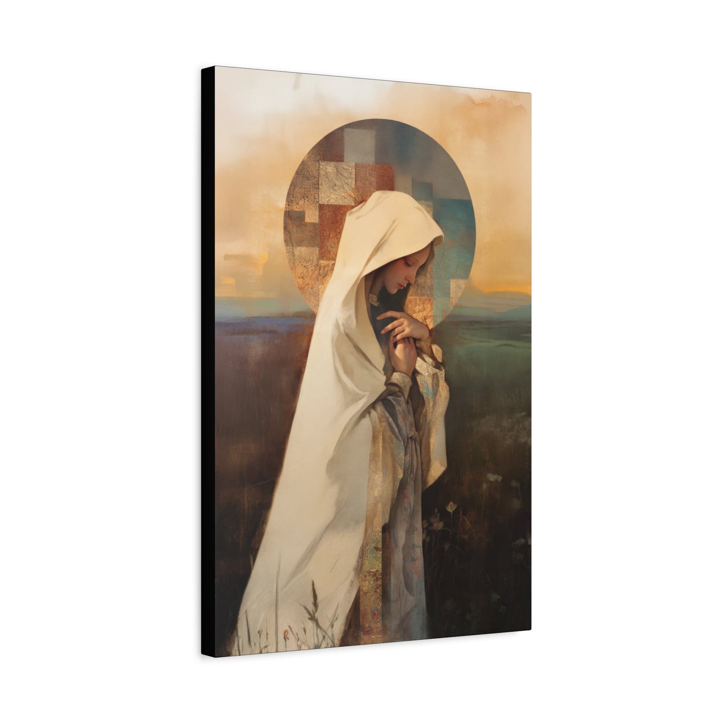 Our Lady of the Prairie - Multiple Sizes - Catholic Home art - Museum Wrapped Canvas - Sanctified Souls Print