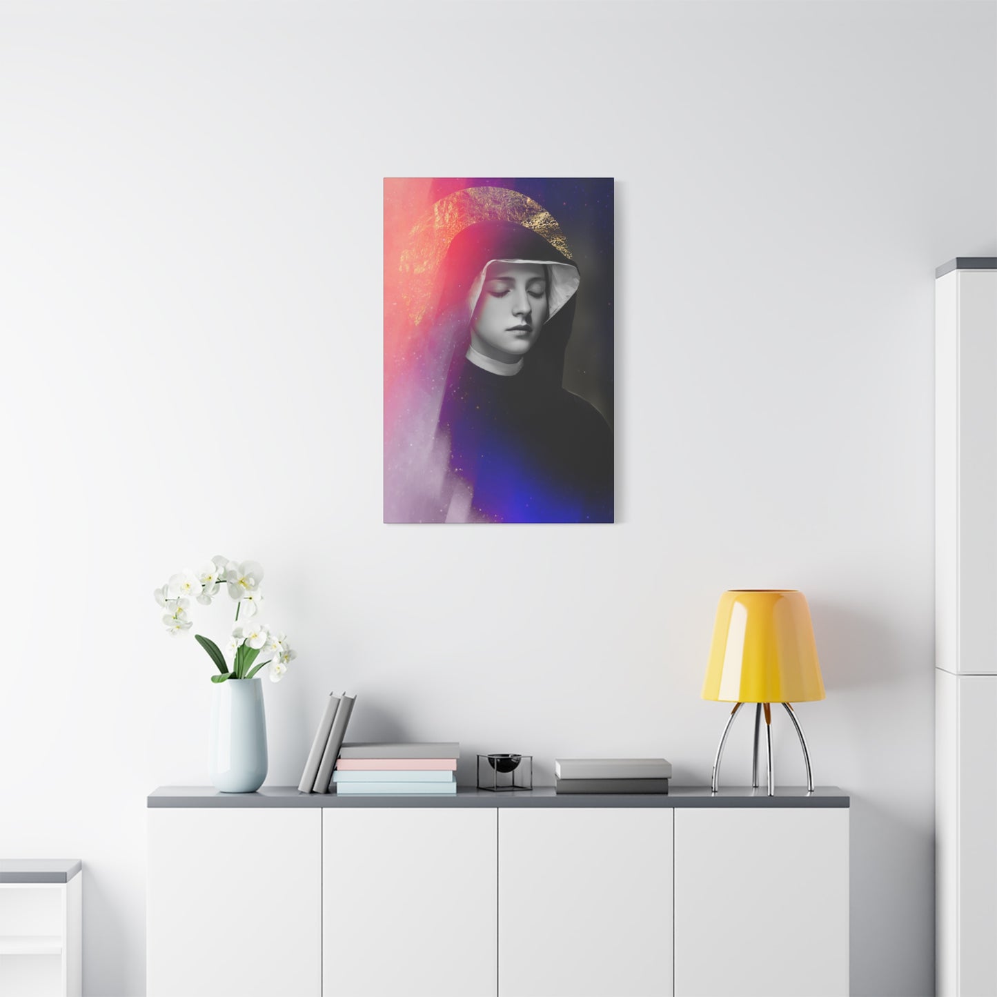 Saint Faustina Kowalska - Museum Wrapped Canvas - Sanctified Souls Print - Religious Art for your Home