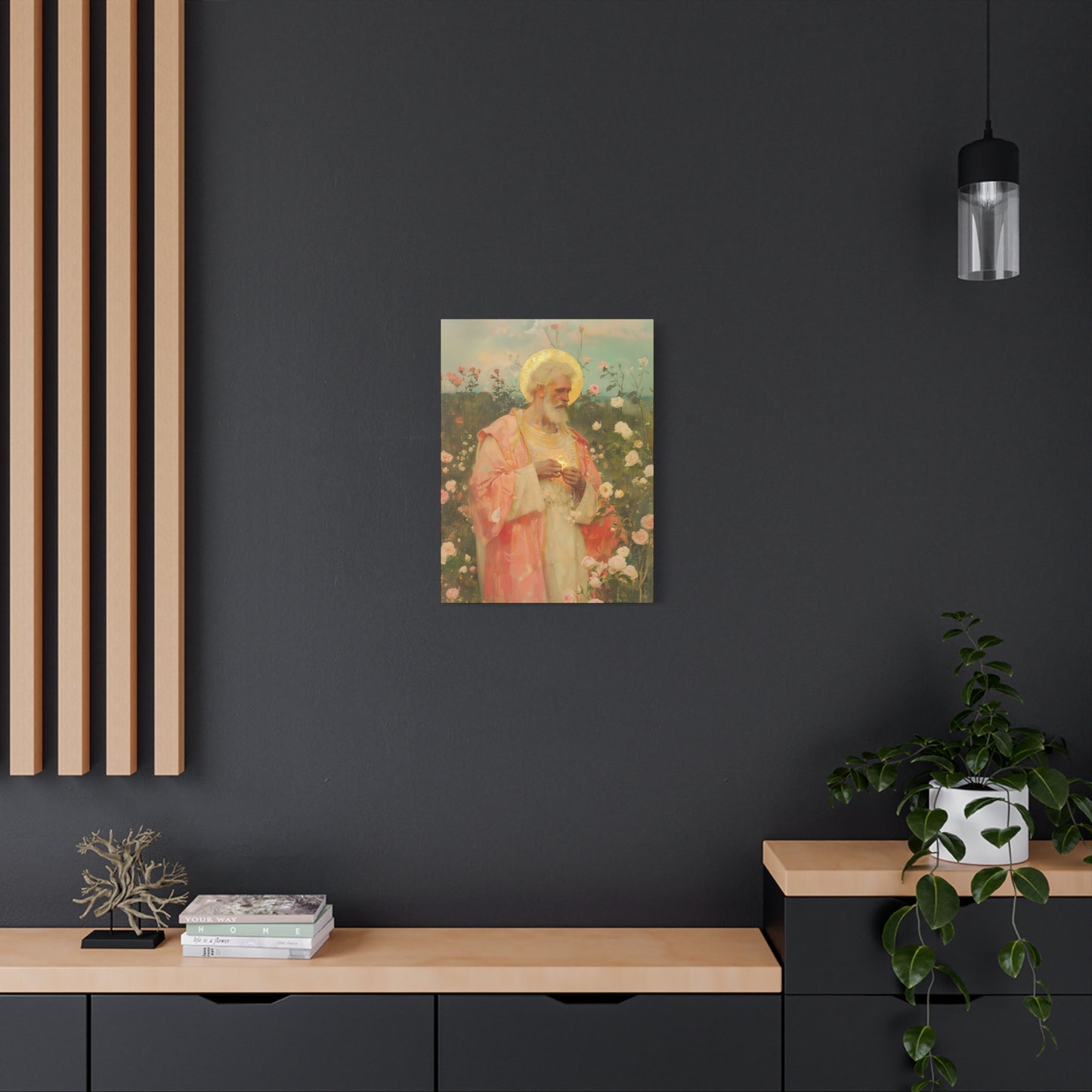 Saint Valentine - Multiple Sizes - Catholic Home art - Museum Wrapped Canvas - Sanctified Souls Print - Catholic Saint Art