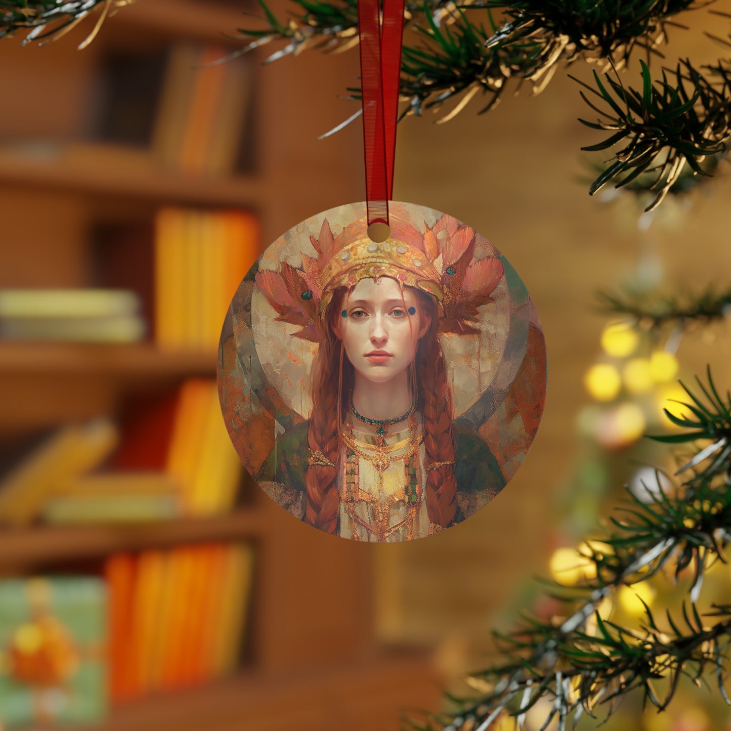 Saint Margaret of Scotland - Religious Holiday Christmas Ornament and Keepsake - Double sided Keepsake Religious Ornament