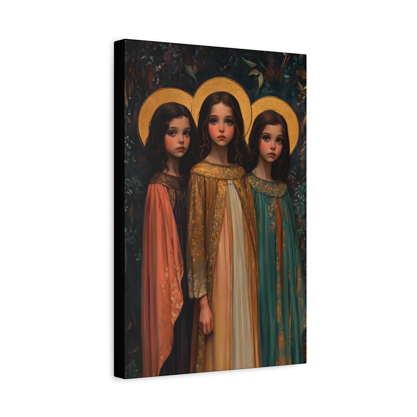 Saints Faith, Hope and Charity - Museum Wrapped Canvas - Print - Religious Art for your Home - Christian print - Prayer Room Catholic Saint