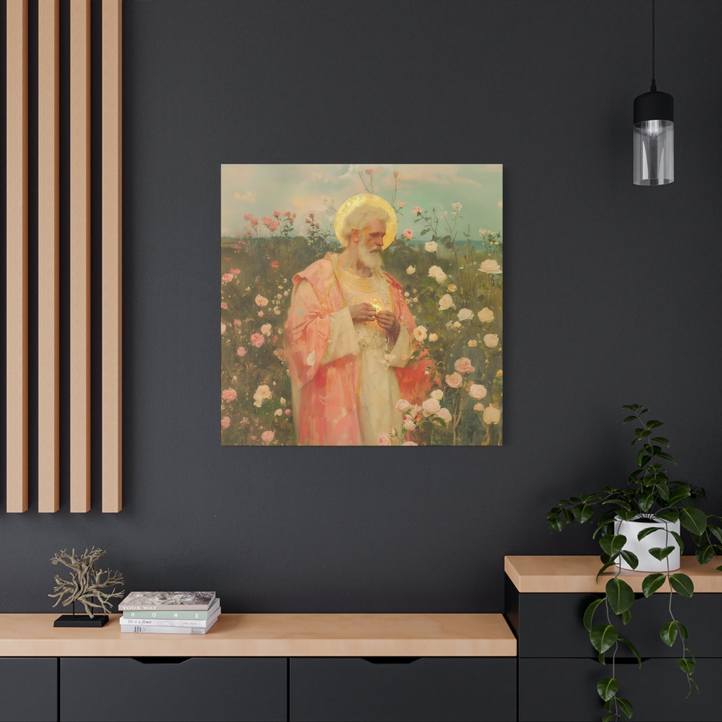 Saint Valentine - Multiple Sizes - Catholic Home art - Museum Wrapped Canvas - Sanctified Souls Print - Catholic Saint Art