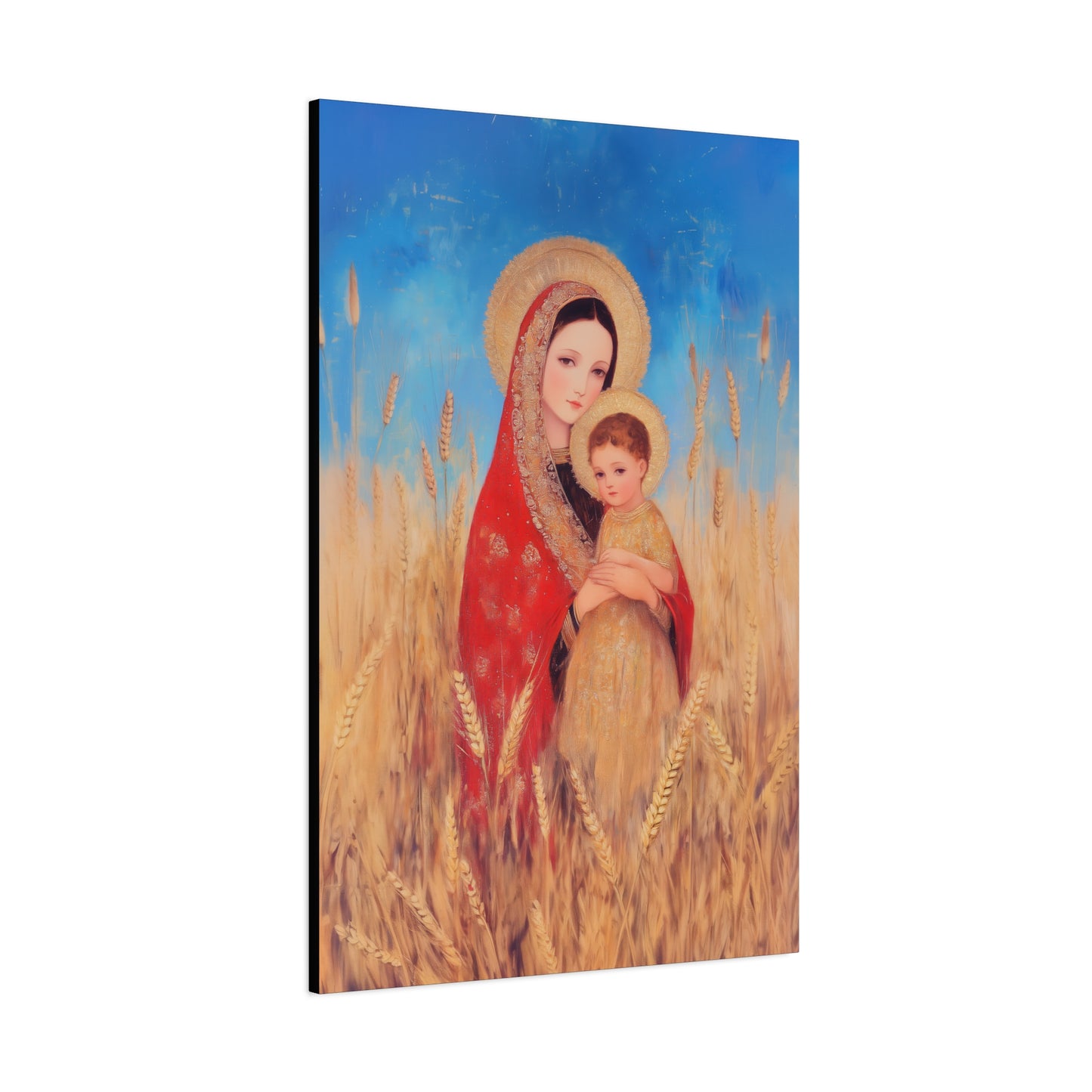 Our Lady of the Harvest - Multiple Sizes - Catholic Home art - Museum Wrapped Canvas - Sanctified Souls Print