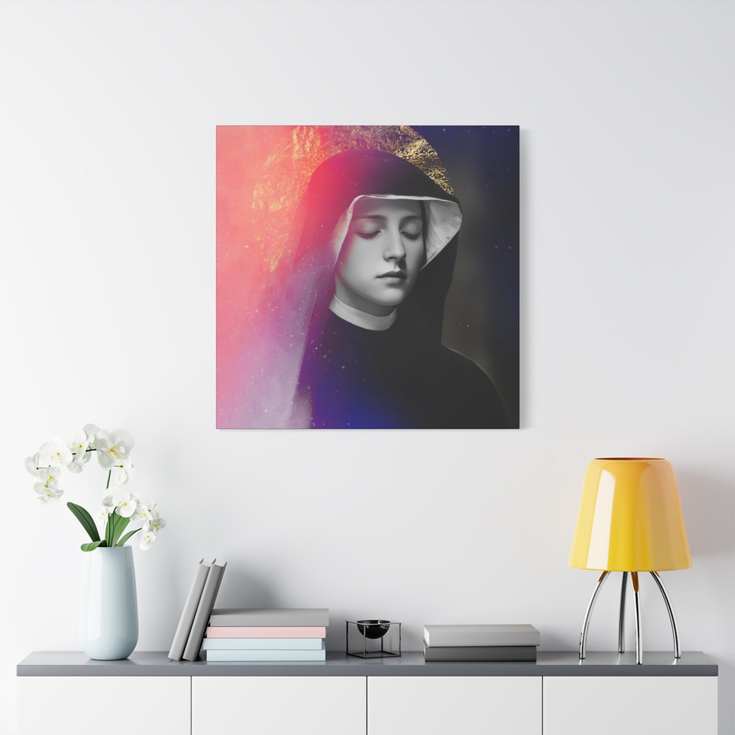 Saint Faustina Kowalska - Museum Wrapped Canvas - Sanctified Souls Print - Religious Art for your Home