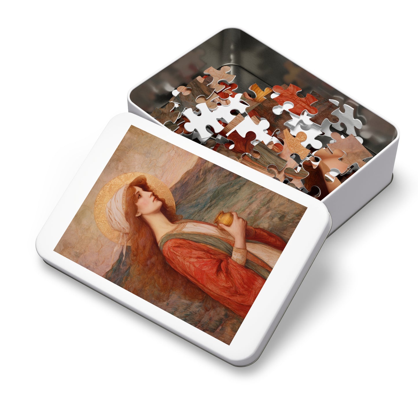 Saint Joanna - Puzzle & Keepsake Tin - Religious Jigsaw Puzzle (30, 110, 252, 500,1000-Piece)