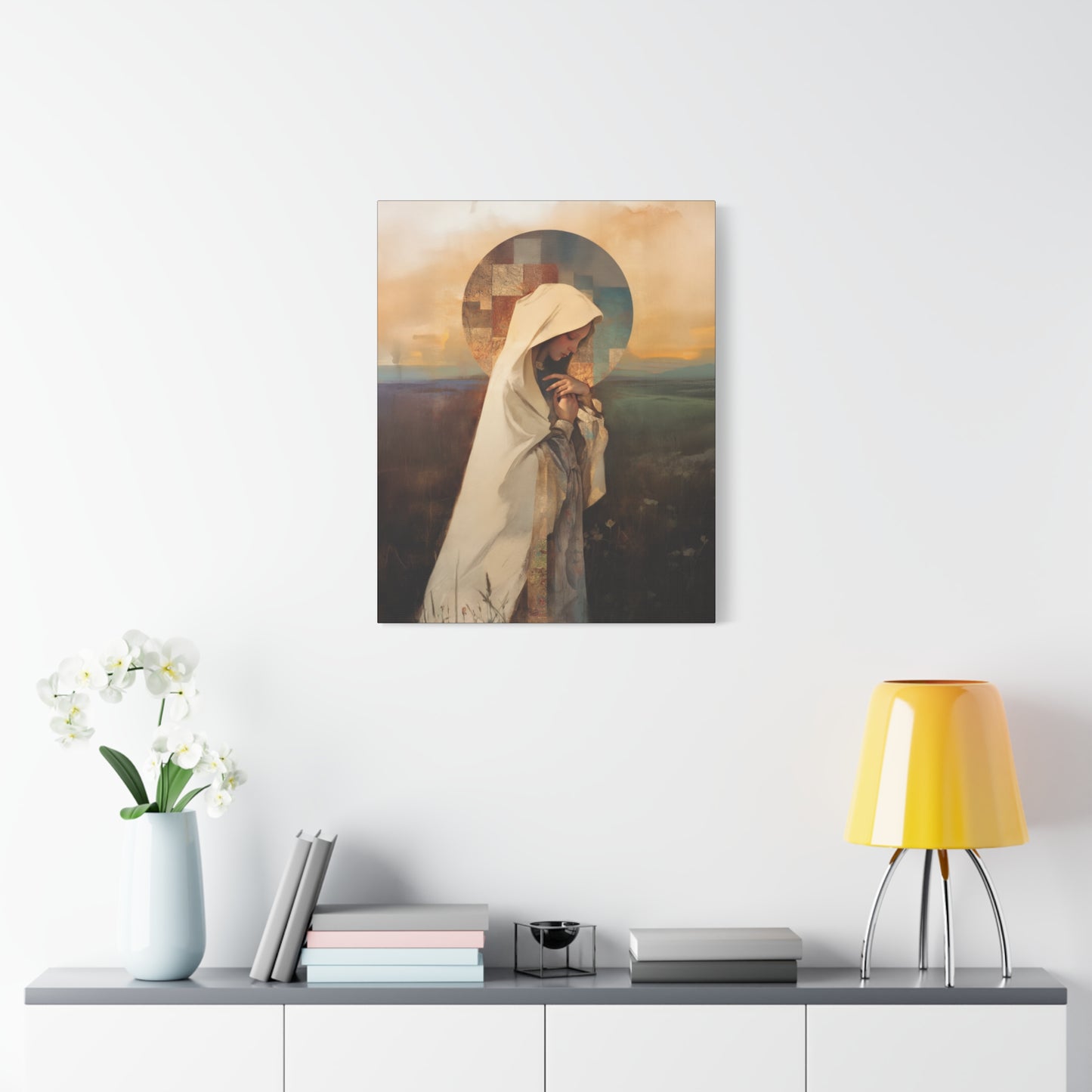 Our Lady of the Prairie - Multiple Sizes - Catholic Home art - Museum Wrapped Canvas - Sanctified Souls Print