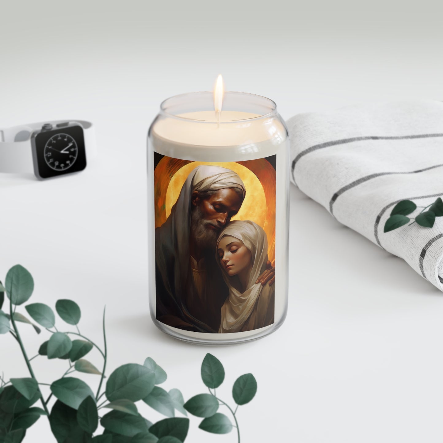 Saint Joachim and Saint Anne - Scented Prayer Candle, 13.75oz - Tall Size - Religious Prayer Candle - Catholic Art - Religious Gift