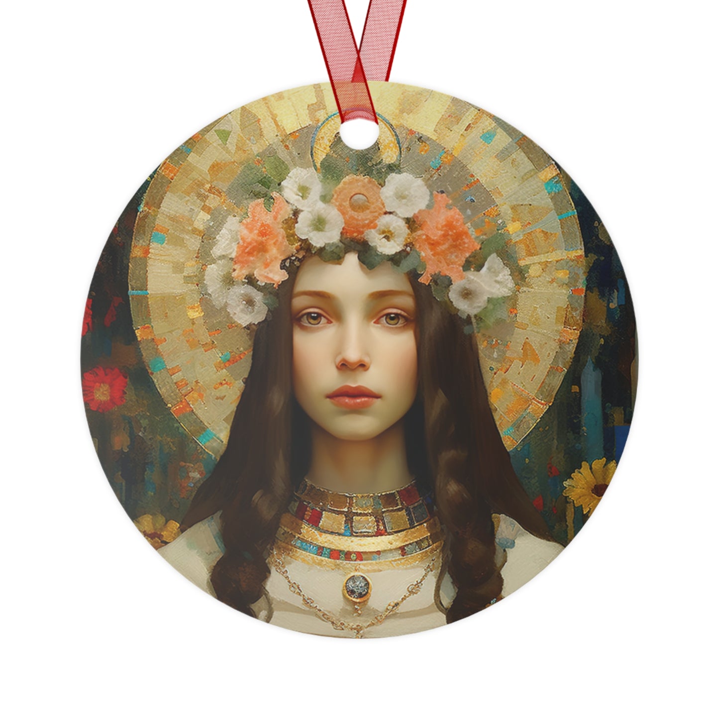 Saint Dorothy - Religious Holiday Christmas Ornament and Keepsake - Double sided Keepsake Religious Ornament