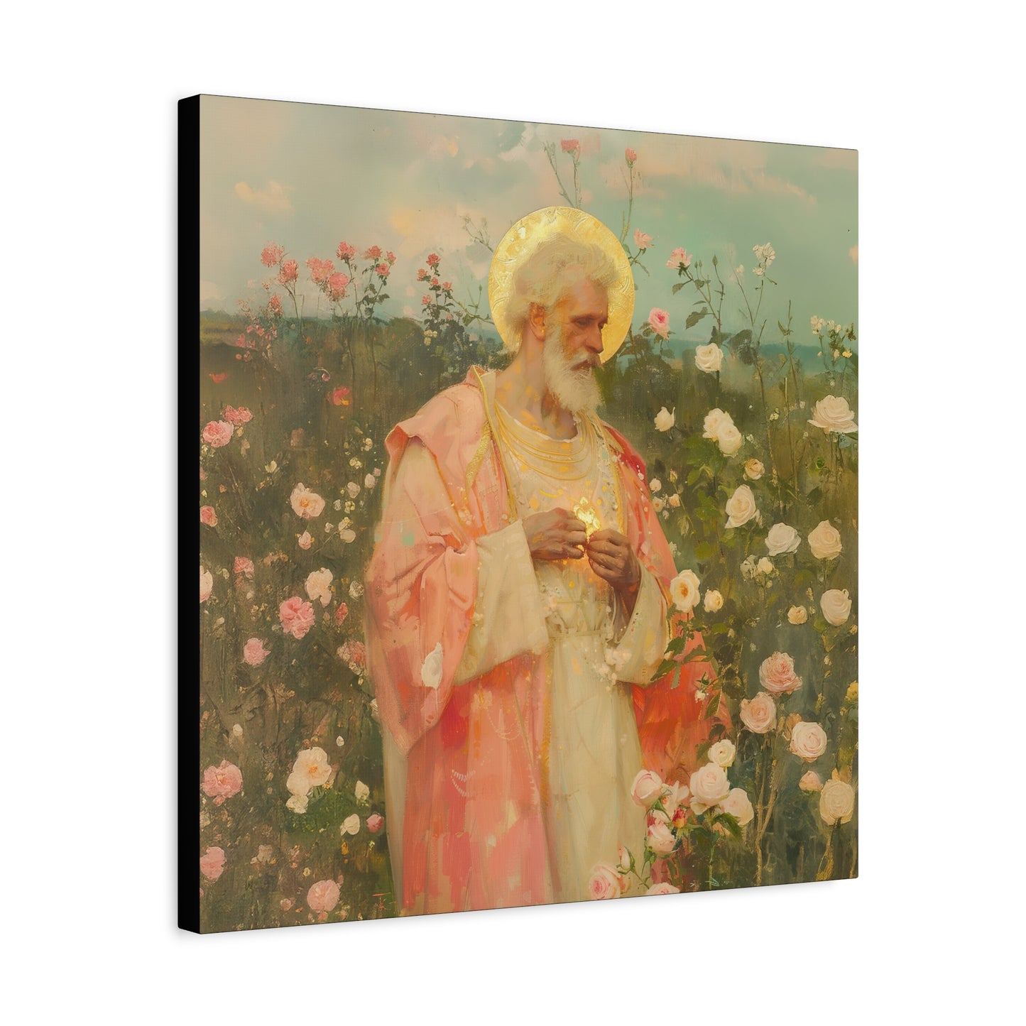 Saint Valentine - Multiple Sizes - Catholic Home art - Museum Wrapped Canvas - Sanctified Souls Print - Catholic Saint Art