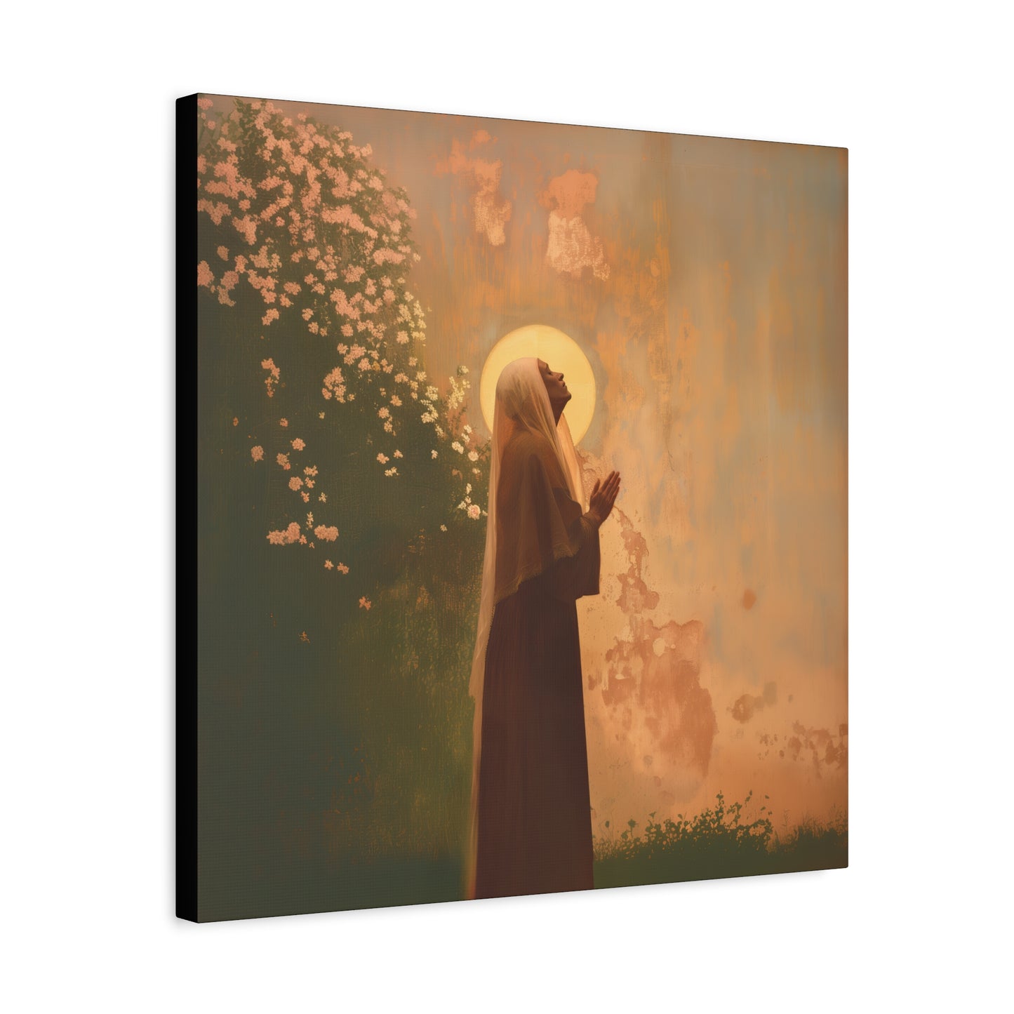 Saint Monica - Museum Wrapped Canvas - Sanctified Souls Print - Religious Art for your Home - Angel Art - Religious