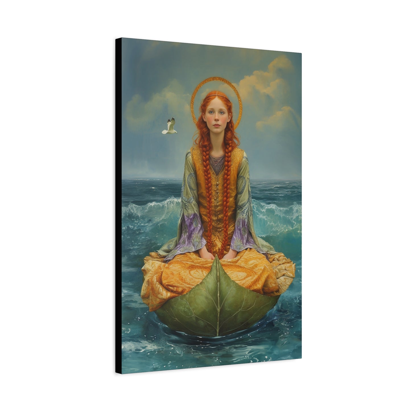 Saint Ia of Cornwall - Museum Wrapped Canvas - Sanctified Souls Print - Religious Art for your Home