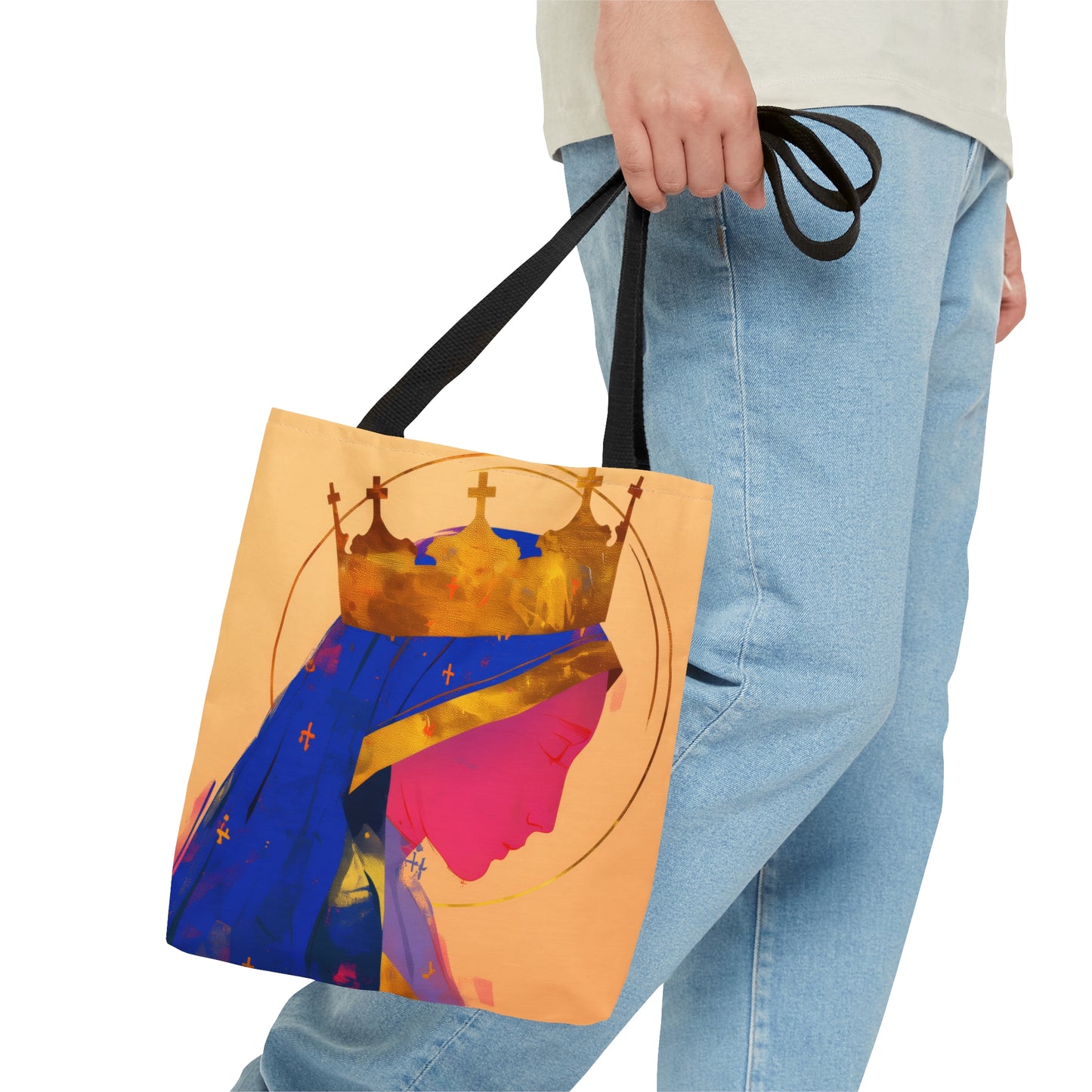 Mother Mary - Source of Eternal Grace Tote Bag - Large Medium Small Faith Art Bag - Catholic Faith Purse - Religious Carry All