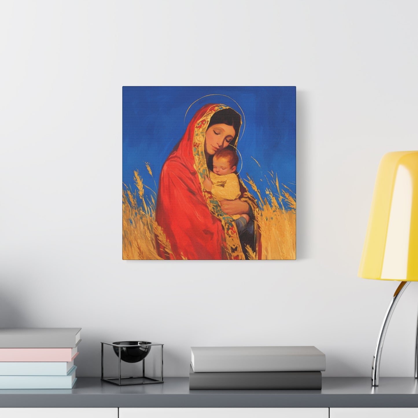 Our Lady of the Harvest - Multiple Sizes - Catholic Home art - Museum Wrapped Canvas - Sanctified Souls Print