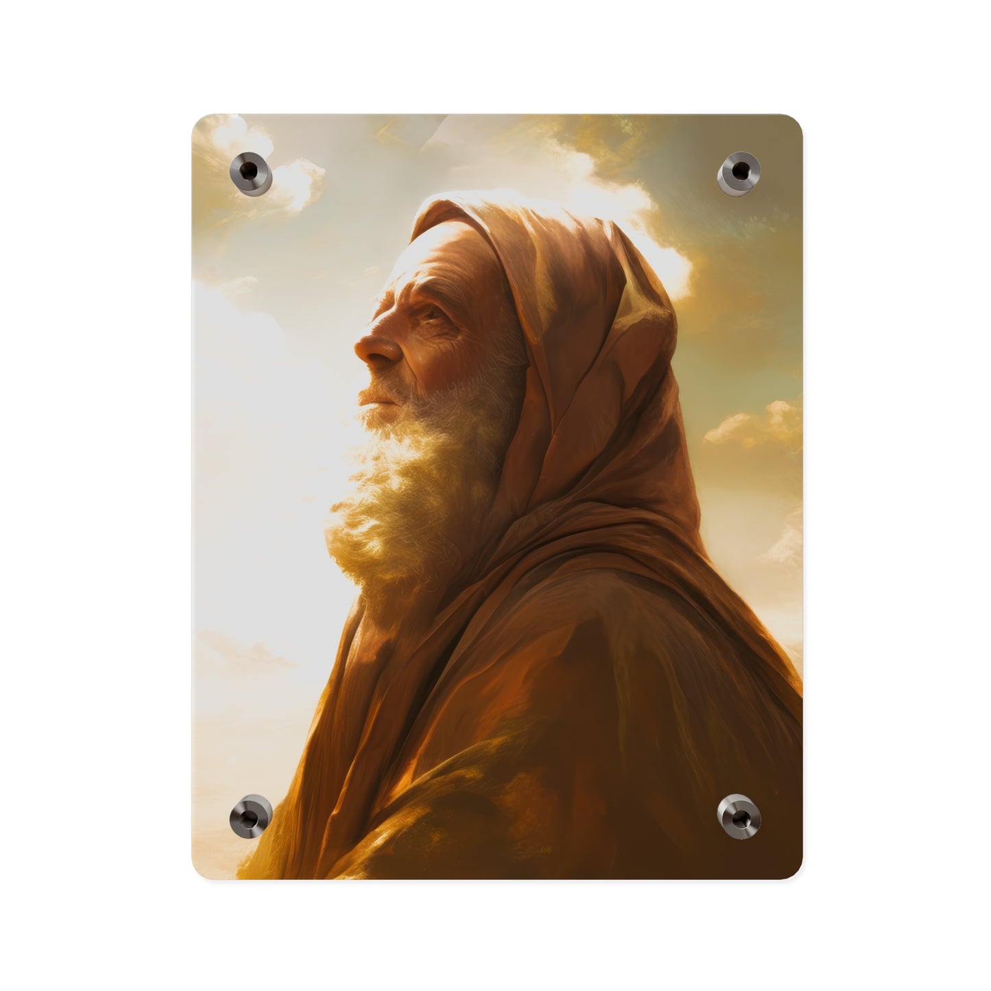 Father Abraham Wall Art Panel - Ready to Hang Acrylic Print - Catholic Saint Art - Patron Saint Print - No Frame needed