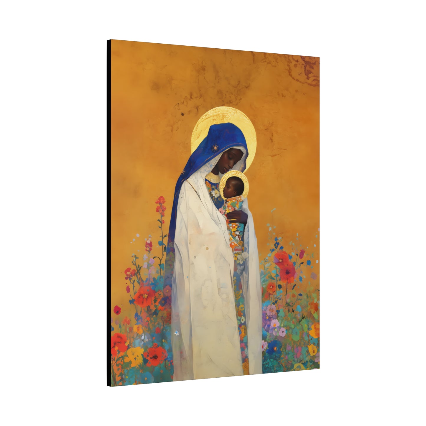 The Divine Embrace- Our Lady of Kibeho's Love - Museum Wrapped Canvas - Print - Religious Art for your Home - Christian print - Religious