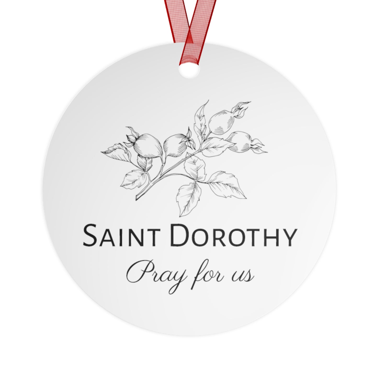 Saint Dorothy - Religious Holiday Christmas Ornament and Keepsake - Double sided Keepsake Religious Ornament