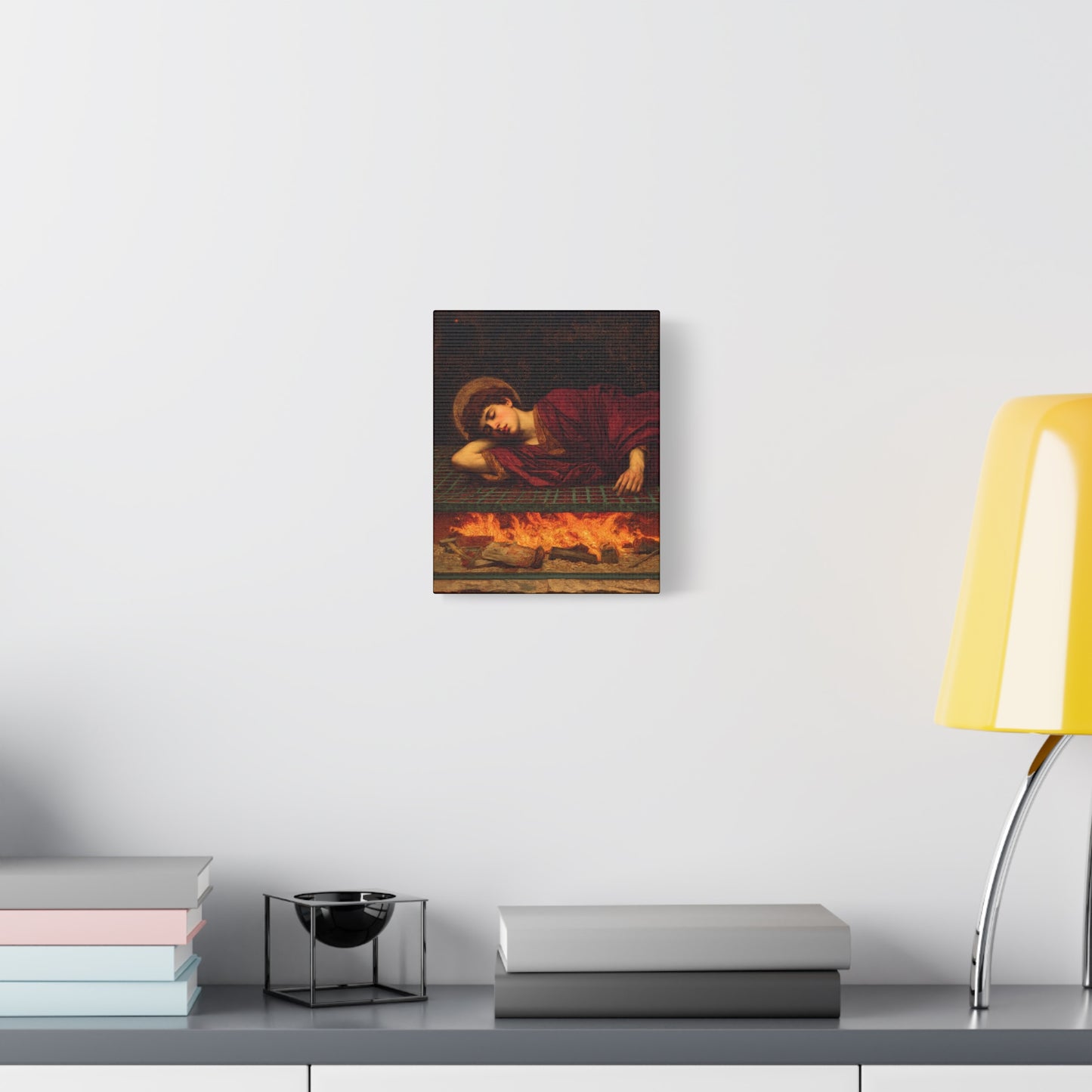 Saint Lawrence - Museum Wrapped Canvas - Sanctified Souls Print - Religious Art for your Home - Catholic Patron Saint Art