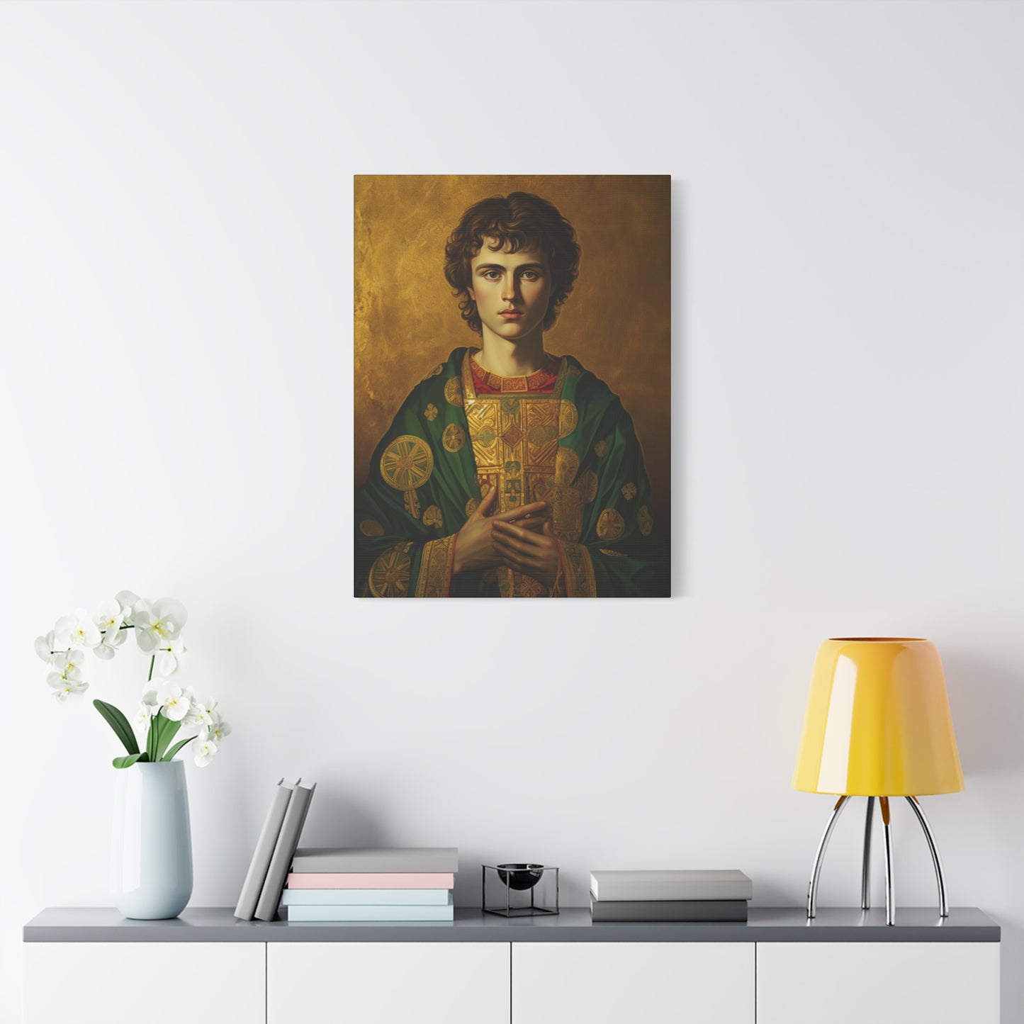 Saint Pantaleon Canvas Print - Multiple Sizes - Catholic Home art - Museum Wrapped Canvas - Sanctified Souls Print