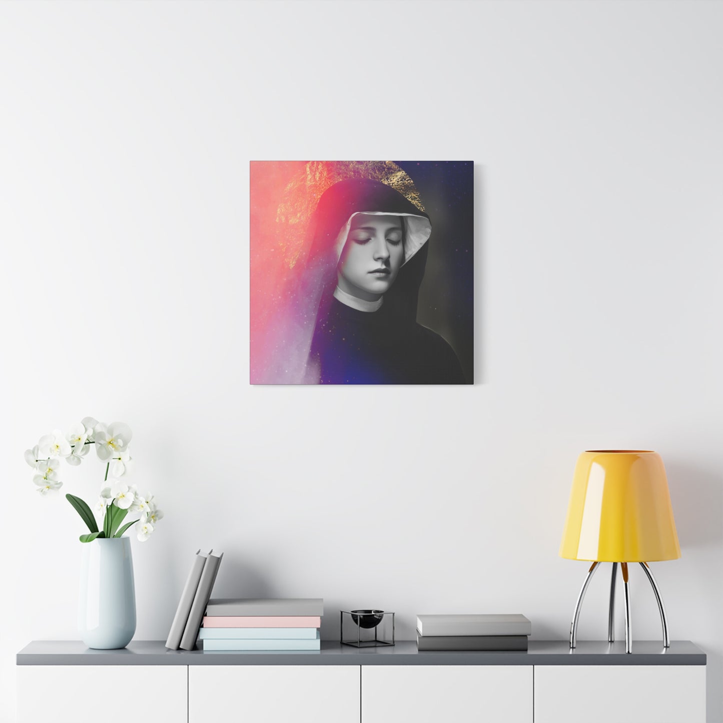 Saint Faustina Kowalska - Museum Wrapped Canvas - Sanctified Souls Print - Religious Art for your Home