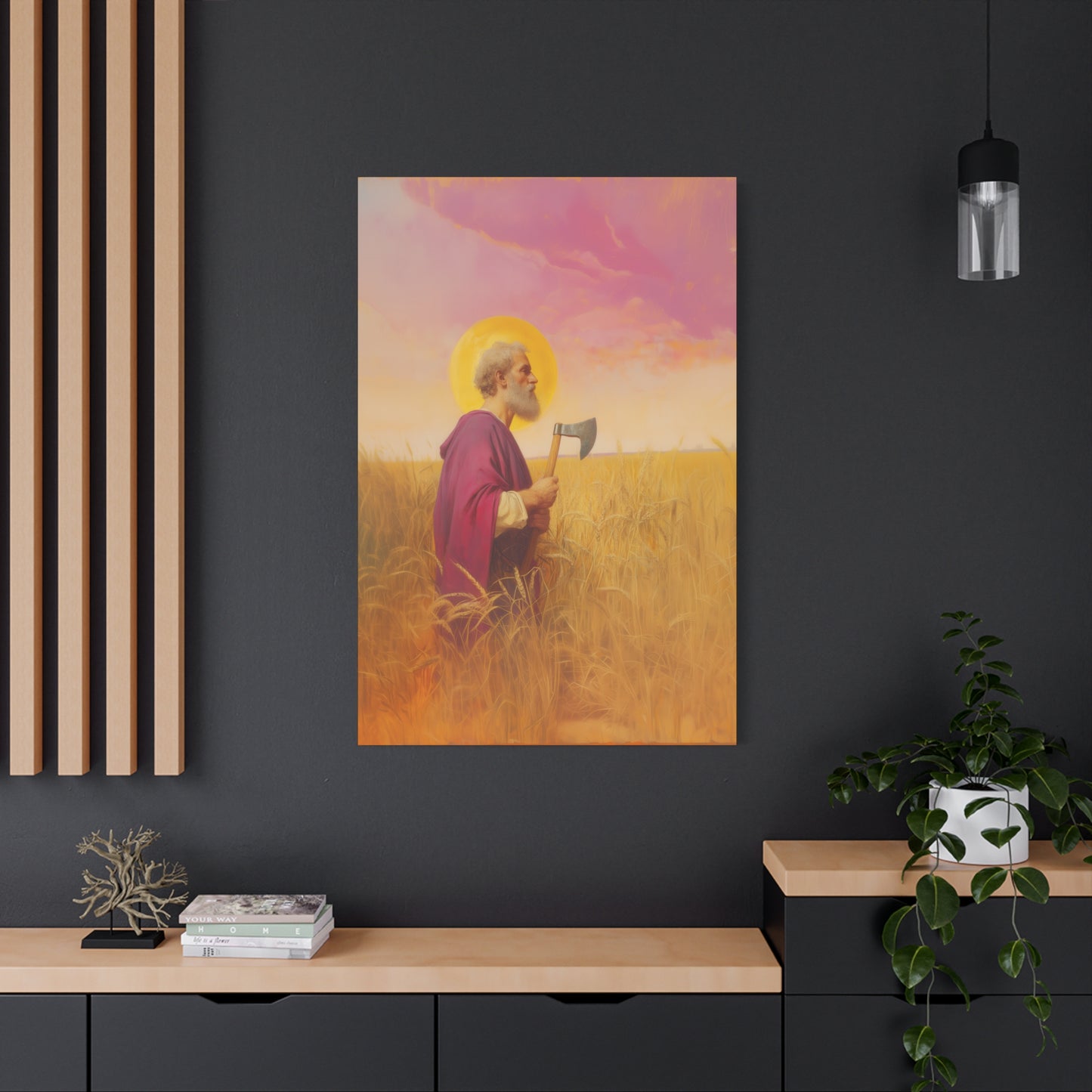Saint Matthias - Museum Wrapped Canvas - Sanctified Souls Print - Religious Art for your Home - Catholic Patron Saint Art
