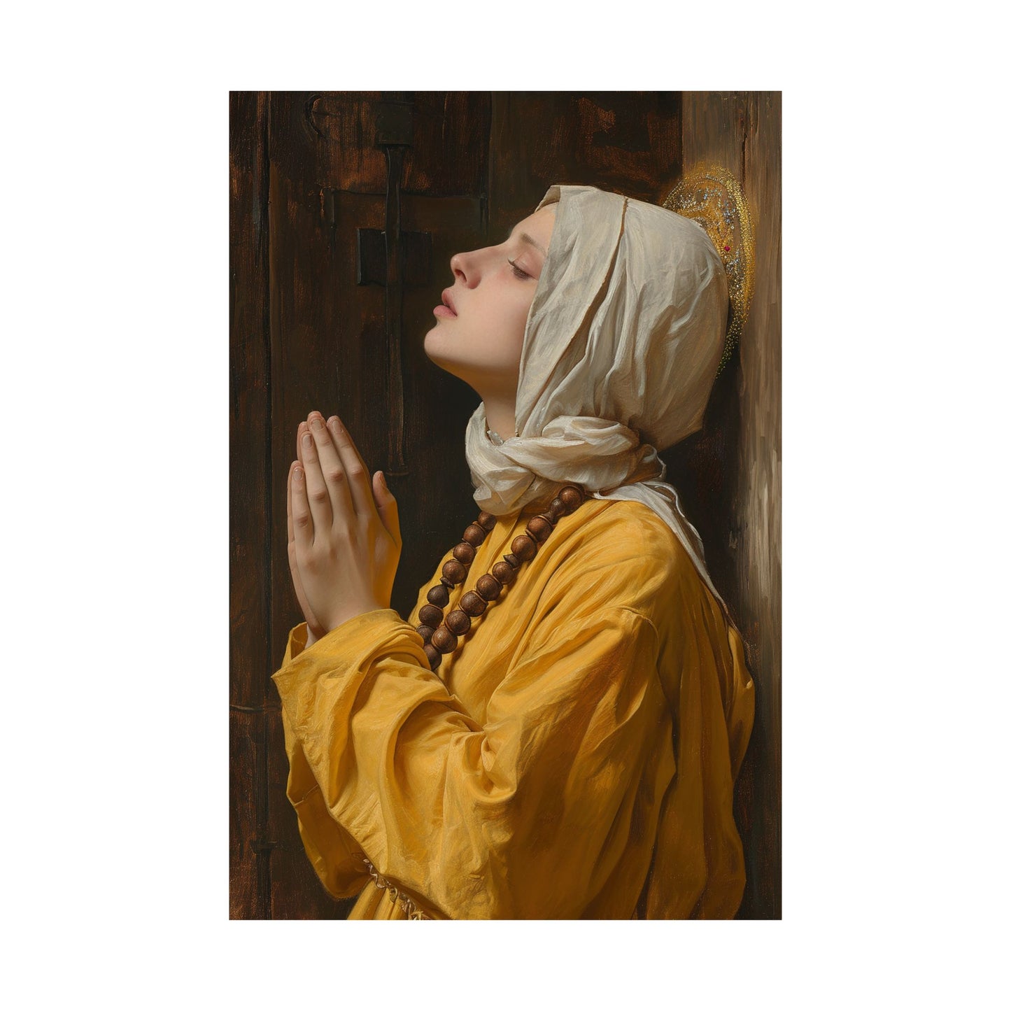 Blessed Yvette of Huy - Sanctified Souls Print - Multiple Sizes - Premium Matte Vertical Posters - Catholic Poster Art for your home