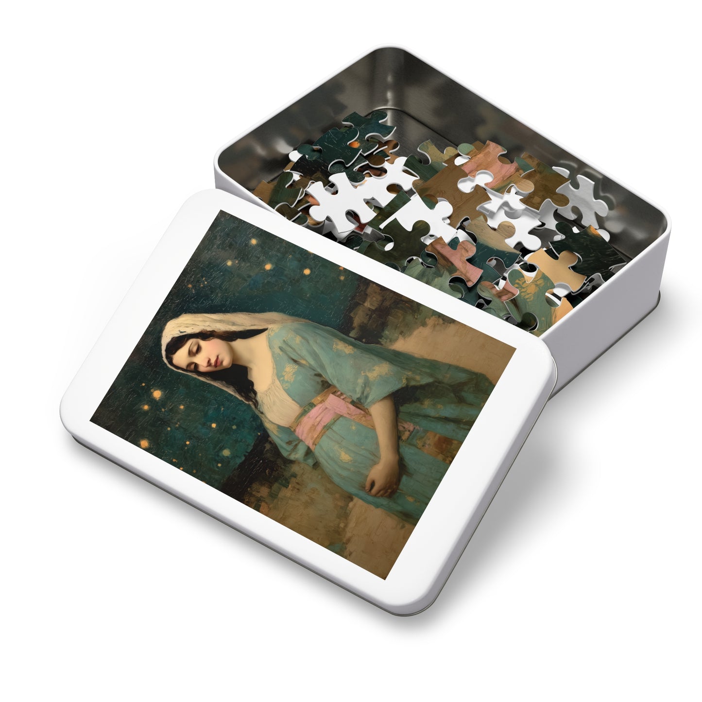 Our Lady of 'O' - Our Lady of Expectation - Mother Mary - Puzzle - Keepsake Tin - Jigsaw Puzzle (30, 110, 252, 500,1000-Piece)