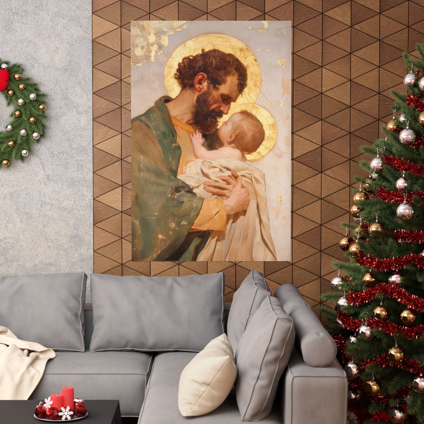 Saint Joseph, Pillar of the Holy Family - Sanctified Souls Print - Multiple Sizes - Premium Matte Vertical Posters - Sister Saints