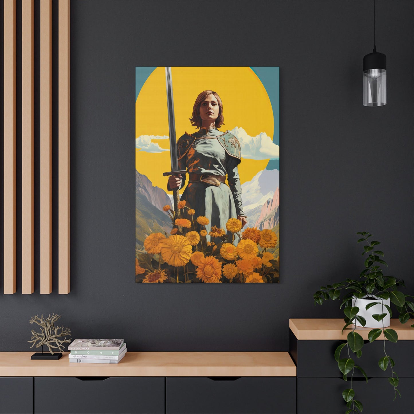 Saint Joan of Arc - Museum Wrapped Canvas - Sanctified Souls Print - Religious Art for your Home