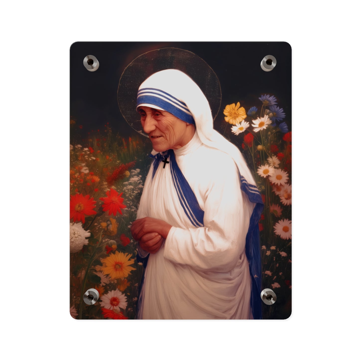 Saint Teresa of Calcutta Wall Art Panel - Ready to Hang Acrylic Print - Catholic Saint Art - Patron Saint Print - No Frame needed