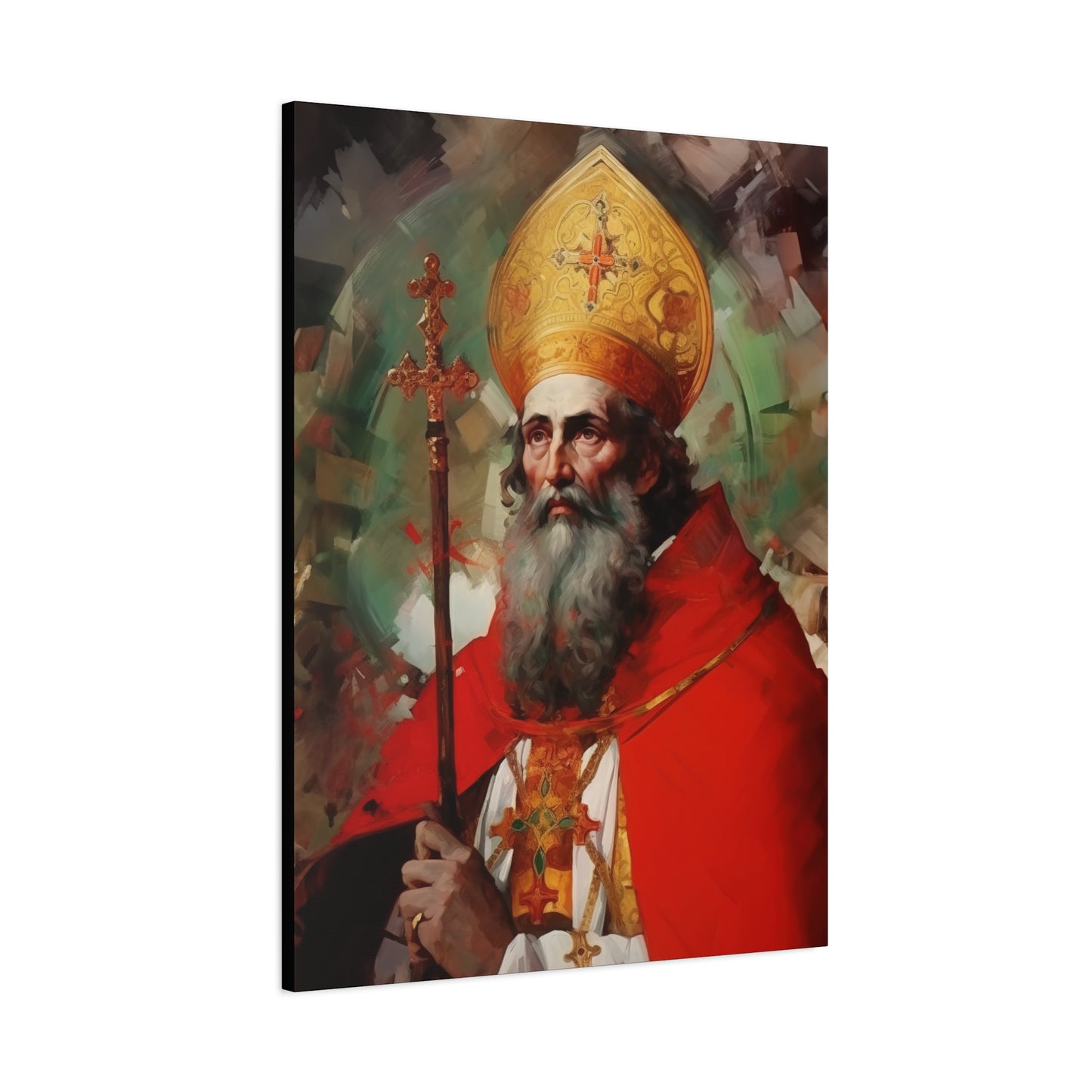 Saint Eusebius of Vercelli Canvas Print - Multiple Sizes - Catholic Home art - Museum Wrapped Canvas - Sanctified Souls Print