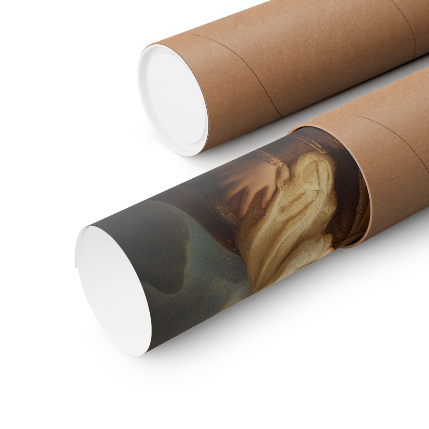 A Cord Between Heaven and Earth - Our Lady of Mount Carmel - Sanctified Souls Print - Multiple Sizes - Premium Matte Vertical Posters