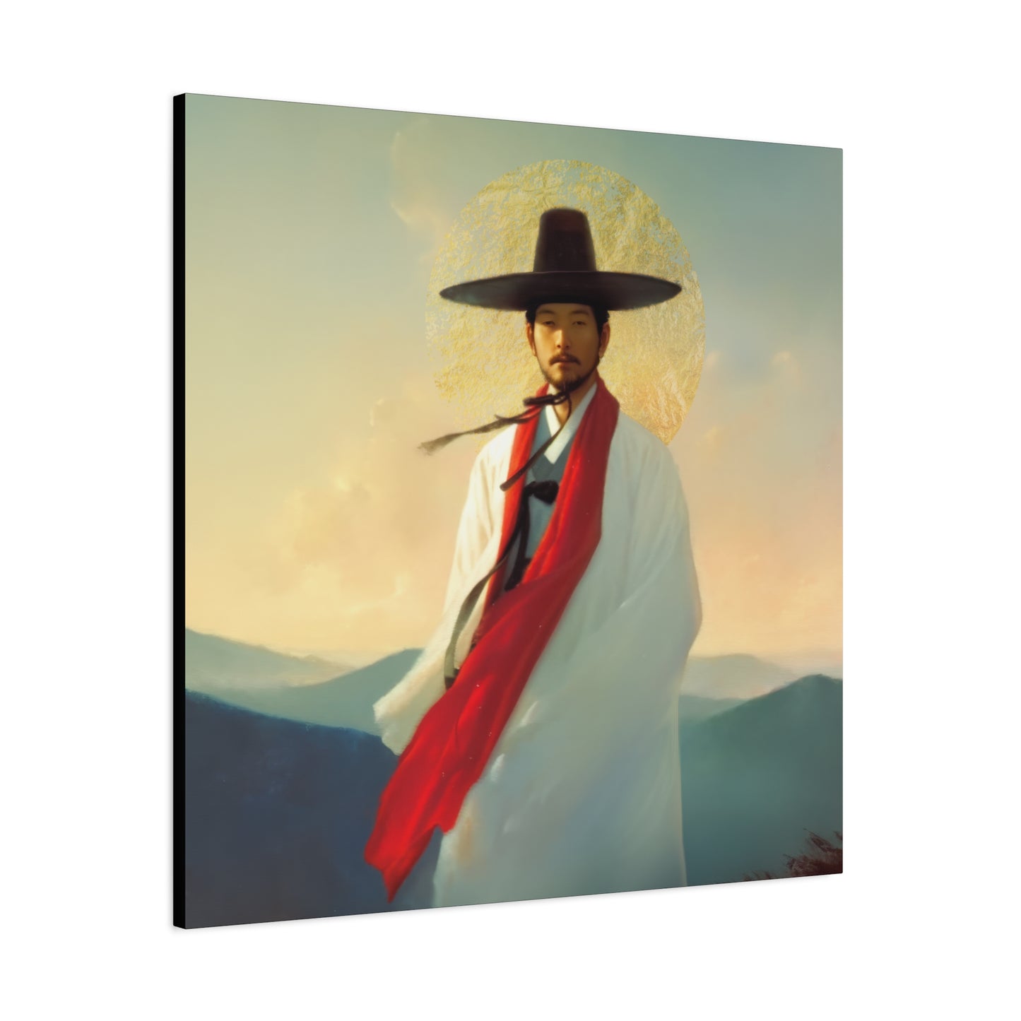Saint Andrew Kim Taegon - Multiple Sizes - Catholic Home art - Museum Wrapped Canvas - Sanctified Souls Print - Martyr Saint
