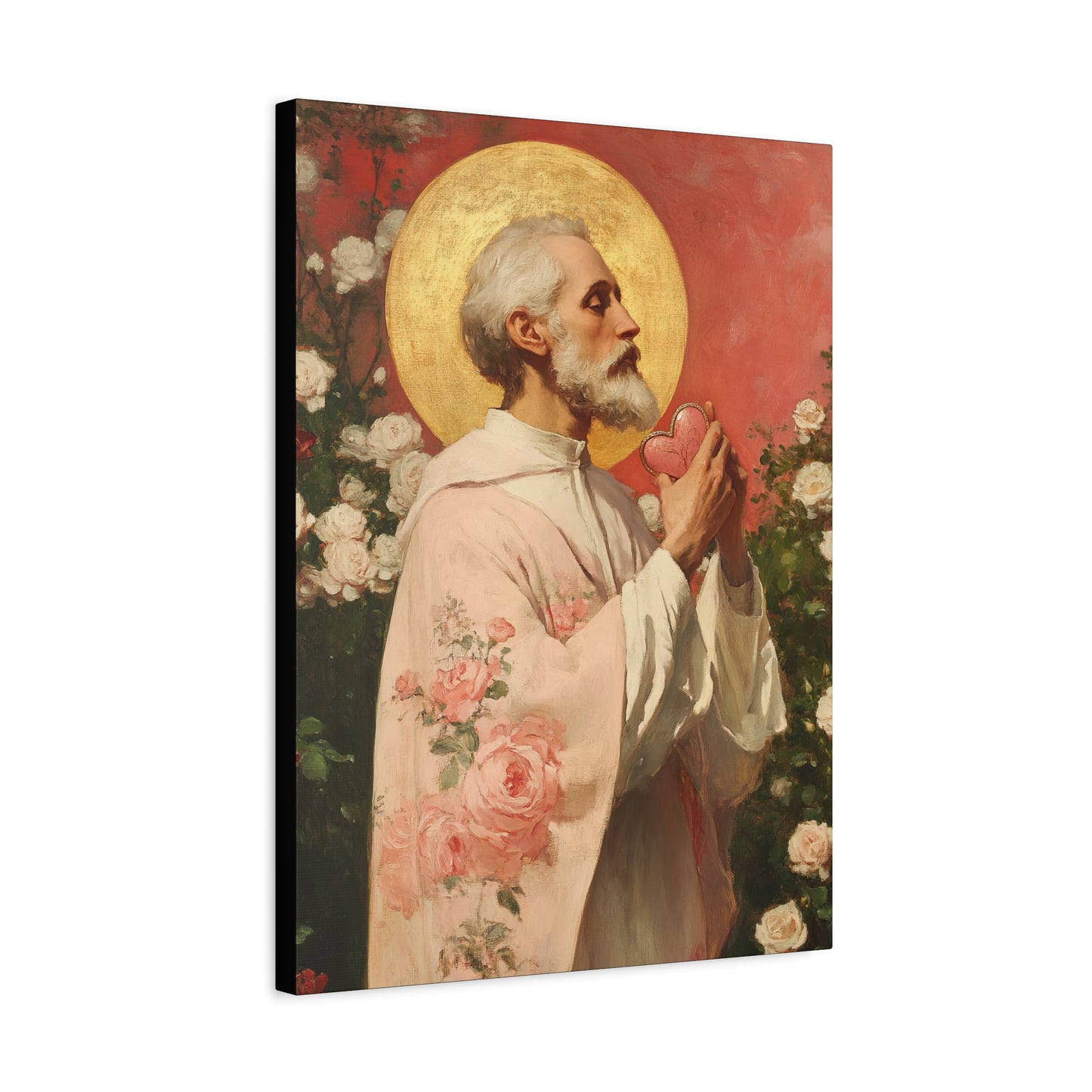 Saint Valentine - Multiple Sizes - Catholic Home art - Museum Wrapped Canvas - Sanctified Souls Print - Catholic Saint Art