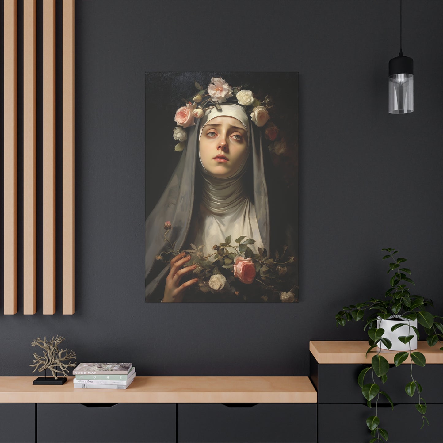 Saint Rose of Lima Canvas Print - Multiple Sizes - Catholic Home art - Museum Wrapped Canvas - Sanctified Souls Print