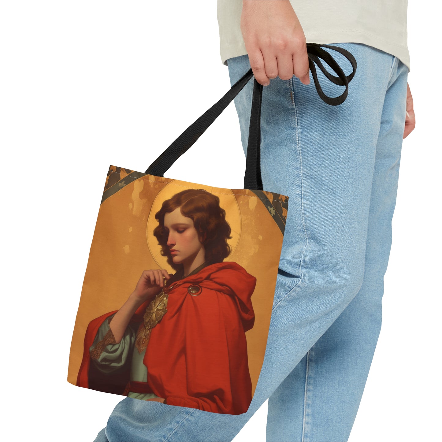 Saint Casimir of Poland Tote Bag - Purse - Three sizes - Large Medium Small Faith Art Bag - Catholic faith carry-all purse - Double Sided